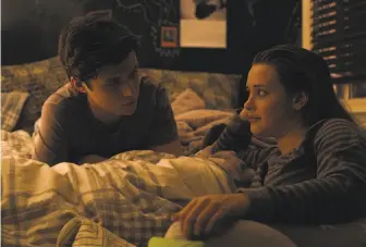  ?? Ben Rothstein / 20th Century Fox ?? Simon (Nick Robinson), a closeted gay teen with an anonymous pen pal, and Leah (Katherine Langford) have been best friends since age 4 in “Love, Simon.”