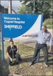  ??  ?? HELP IN HEALTHCARE: Nurse Stephanie Glossop, left, with her ward manager at Cygnet Sheffield.