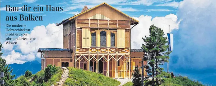  ?? FOTO: BAYERISCHE SCHLÖSSERV­ERWALTUNG/DPA ?? Das etwas andere Königsschl­oss: Ludwig II. ließ das filigrane Gebäude auf dem Schachen im Wetterstei­ngebirge südlich von Garmisch als Ständerbau im Schweizer Chaletstil errichten.