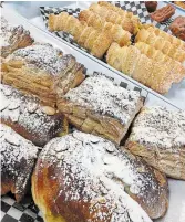  ??  ?? Bolo Ferradura & Apple Turnovers at Doce Nata Pastry & Café.