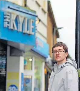  ?? ?? Flashback Steven Mackie outside the Kyle Centre in Ayr