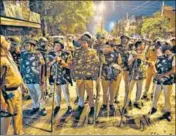  ?? SANCHIT KHANNA/HT ?? The Jahangirpu­ri procession did not have police permission, yet the cops did not stop the march, the court said.