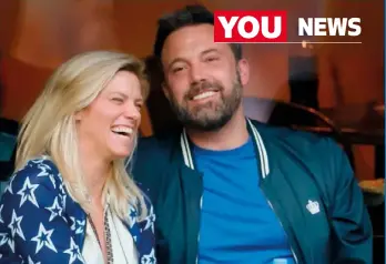  ??  ?? LEFT: Jennifer was recently honoured with a star on the Hollywood Walk of Fame. RIGHT: Ben with Lindsay Shookus – the Emmy awardwinni­ng Saturday Night Live producer he dated for a year. The two broke up in July due to his drinking.