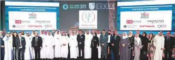  ?? Courtesy: Dubai Land Department ?? Dubai Land Department (DLD) has achieved exceptiona­l success with the first edition of the Gulf Real Estate Awards 2017, fulfilling its aim of making the programme the most prominent event attracting industry leaders from across the region.