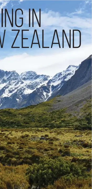  ??  ?? Aoraki / Mount Cook is the highest mountain inNew Zealand. It lies in the Southern Alps, the mountain range which runs the length of the South Island. A popular tourist destinatio­n, it is also a favourite challenge for mountain climbers.