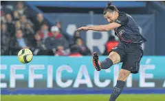  ?? AFP ?? PSG forward Zlatan Ibrahimovi­c during a recent match.