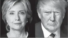  ??  ?? Hillary Clinton et Donald Trump