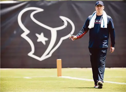  ?? Brett Coomer / Houston Chronicle ?? After two NFL seasons, Texans coach Bill O’Brien can stride confidentl­y into a third because he’s familiar with how the league works.