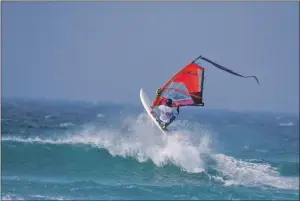  ??  ?? The Tiree Wave Classic surfing competitio­n is a highlight of the calendar.