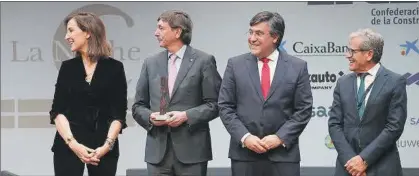  ?? ?? Concha Santos Pedraz (CNC); Javier Sagües (Arpada); Pedro Fernández Alén (CNC) y Antonio Mármol Ortuño (Musaat).