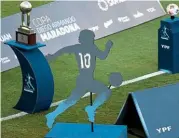  ??  ?? Copa Maradona…the trophy was created in honour of the late great El Diez