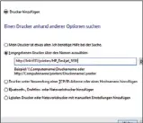  ??  ?? Der Pfad zum Drucker: Für den Host-Namen kann auch die IP-Adresse verwendet werden.