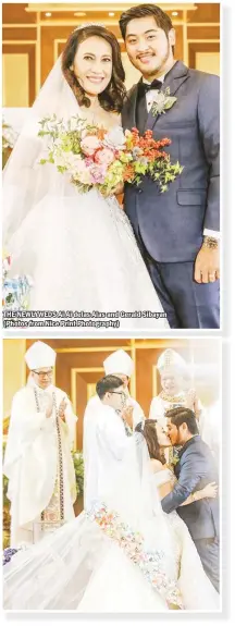  ??  ?? THE NEWLYWEDS Ai Ai delas Alas and Gerald Sibayan (Photos from Nice Print Photograph­y)