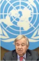  ?? / EPA ?? Antonio Guterres