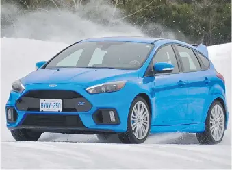  ?? PHOTOS: DEREK MCNAUGHTON/DRIVING ?? The 2017 Focus RS has four drive modes.