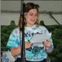  ?? SUBMITTED PHOTO ?? Alyssa Herman leading an event at last year’s Relay For Life.