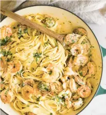  ?? MARIA DO/TNS ?? Take dinner up a notch by making pasta with Cajun flavor.