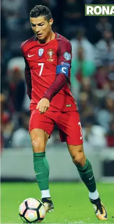  ?? (Ap) ?? Cristiano Ronaldo, 33 anni, arriva al Mondiale da campione di tutto. Con il Real Madrid ha vinto tre Champions League di fila, in totale ha ricevuto 5 volte il Pallone d’oro (un record che condivide con Messi), e con il Portogallo è campione d’europa in carica. Quello in Russia sarà il suo quarto Mondiale, in Nazionale ha 150 presenze condite da 81 reti