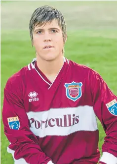  ?? ?? Terry had a spell with hometown club Arbroath.