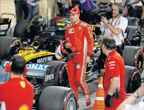 ??  ?? SU ESPECIALID­AD. Vettel no perdonaba una pole en su época como piloto de Red Bull. Ayer consiguió la número 51 para él en la Fórmula 1.