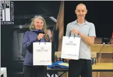  ?? ?? The Kintyre Way Ultra’s supervet winners Leonie Palmer and Richard Taylor.