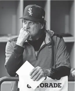  ?? AP ?? Tony La Russa, seen on June 10, has stepped down as manager of the White Sox because of a heart issue.