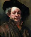  ?? ?? The Dutch master Rembrandt van Rijn did more than 40 self-portraits, including this 1660 one posed by William