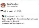  ?? ?? Offending response Diane Tortolano’s tweet