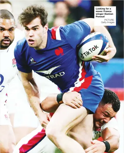  ?? PICTURE: Getty Images ?? Looking for a move: France winger Damian Penaud