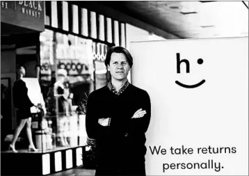  ?? GENARO MOLINA/LOS ANGELES TIMES ?? David Sobie, a co-founder of Happy Returns, says in-person returns “will become the expectatio­n everyone has.”