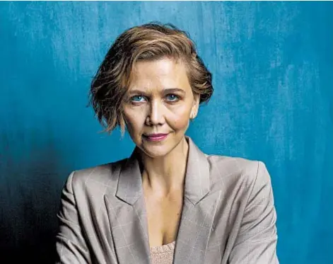  ?? JAY L. CLENDENIN/LOS ANGELES TIMES ?? Actress Maggie Gyllenhaal stars in the new film “The Kindergart­en Teacher.”