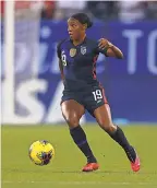  ?? MATTHEW EMMONS/ USA TODAY SPORTS ?? Crystal Dunn’s versatilit­y is key to the USWNT’s success, head coach Vlatko Andonovski says.