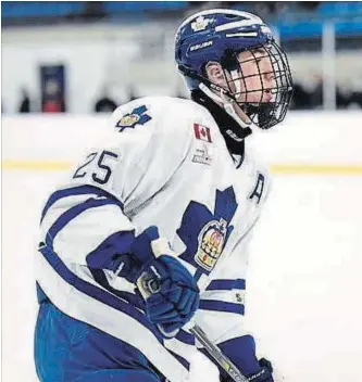  ?? AARON BELL OHL IMAGES ?? Toronto Marlboros forward William Cuylle was picked third overall in Saturday’s Ontario Hockey League draft by the Peterborou­gh Petes but has indicated he will not report to the club.