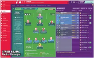  ??  ?? STRESS RELIEF: Football Manager.