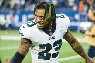  ?? ZACH BOLINGER/AP ?? Philadelph­ia Eagles safety C.J. Gardner-Johnson is back for a second go-around with the Eagles after a one-year stint with the Detroit Lions, signing a three-year deal worth up to $33 million.