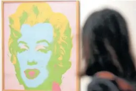  ??  ?? Retrato de Marilyn Monroe de Andy Warhol.