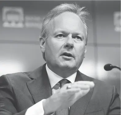  ?? JUSTIN TANG / THE CANADIAN PRESS ?? Governor of the Bank of Canada Stephen Poloz is reinforcin­g his message of the past few years that Canadian monetary policy will be guided by a careful, meeting-by-meeting analysis of data, Kevin Carmichael writes.