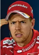  ?? GETTY IMAGES ?? Angry: Sebastian Vettel