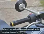  ??  ?? Sein di jalu dari Barend, salah satu bagian terunik