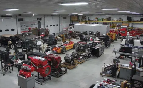  ??  ??  An overview of nearly 100 years of Cummins history in one room. And this isn’t the entirety of the collection! Numerous artifacts are rotated around the various Cummins facilities worldwide. You will be seeing individual stories on some of these vehicles and engines in upcoming installmen­ts of Vintage Smoke.