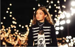  ??  ?? NEW YORK: Gigi Hadid models the Tommy Hilfiger Fall 2016 collection and her TommyXGigi capsule during Fashion Week on Friday, Sept. 9, 2016.