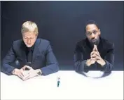  ?? Atiba Jefferson ?? INTERPOL’S Paul Banks, left, and Wu-Tang Clan’s RZA collaborat­ed on “Anything But Words” album.