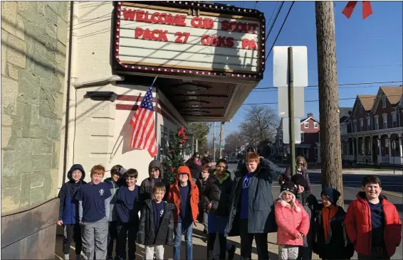  ?? SUBMITTED PHOTO ?? The State Theatre of Boyertown welcomed Oaks Cub Scout Pack 27for a private screening of “Star Wars: The Rise of Skywalker” for the blockbuste­r’s opening weekend.