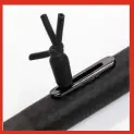  ??  ?? The SiC side puller kit slot may be a trifle narrow for the thick, hollow elastic it comes supplied with...