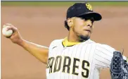  ??  ?? Luis Patiño debutó como abridor en los Padres.