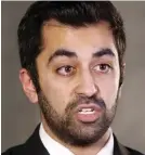  ??  ?? Scathing: Humza Yousaf