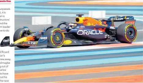  ?? Photo / Don Kennedy ?? Championsh­ip leader Max Verstappen put on a colourful performanc­e to take his 7th win of the season.