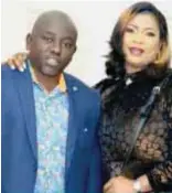  ??  ?? Rotimi Babalola with estranged wife, Adediwura.