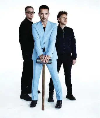  ?? PHOTO COURTESY OF COURTESY OF COLUMBIA RECORD ?? The English band Depeche Mode will be inducted into the Rock and Roll Hall of Fame in May.