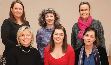  ??  ?? Speakers at Thursday’s talk in Droichead Arts Centre for Internatio­nal Women’s Day - Pauline Ashwood, Vivienne Byrne, Grainne Rafferty, Sharon Tolan, Nicola Cassidy and Laura Gramzo.